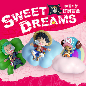 Lámpara Nocturna Anime HY, Caja Sorpresa con Figuras de Anime de <span class=keywords><strong>Luffy</strong></span>, <span class=keywords><strong>Zoro</strong></span>, Nami, <span class=keywords><strong>Sanji</strong></span> <span class=keywords><strong>y</strong></span> Chopper, Serie Sweet Dream, Lámpara Nocturna LED, Adorno, Regalo - Product Image 5