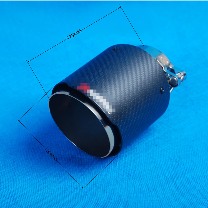 101mm Ak Carbon Fiber Exhaust Tips Pipe Gloss Black exhaust pipe