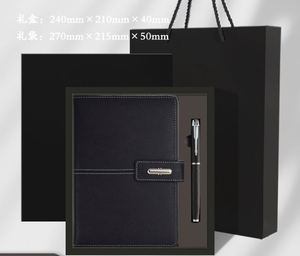 A5 Luxury Wholesale Luxury Custom Logo Corporate <b>Gift</b> <b>Set</b> Printing Hardcover PU Leather Planner Notebook <b>Set</b> - Product Image 1