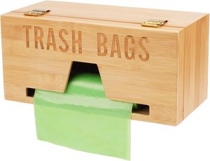 Dispensador de bolsas de <span class=keywords><strong>basura</strong></span> de bambú al por mayor, organizador de bolsas de <span class=keywords><strong>basura</strong></span> multiusos, dispensador de bolsas de <span class=keywords><strong>basura</strong></span> portarrollos debajo del <span class=keywords><strong>fregadero</strong></span> para Baño - Product Image 2
