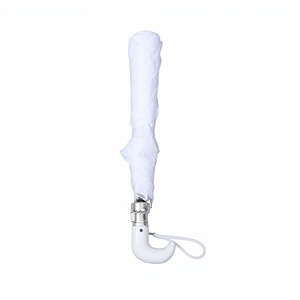 Paraguas Promocional de Seda de Poliéster, Apertura Semiautomática de 2 Pliegues, Color Blanco Clásico 8K, de Jinjiang Foreign Trade, para Regalos Empresariales - Product Image 2