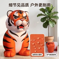 Tigres gonflables personnalisés en forme de dessin animé du fabricant – Accessoires décoratifs d'extérieur épaissis pour centres commerciaux et places publiques