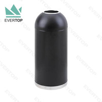 Poubelle d'intérieur à dôme ouvert en DB-99 Poubelle en acier inoxydable Poubelle en satin Poubelle ronde de 11gal Poubelle d'aéroport