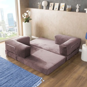 Divano <span class=keywords><strong>Letto</strong></span> Modulare per Soggiorno, Minimalista Multifunzionale Espandibile in Schiuma Compressa - Product Image 4