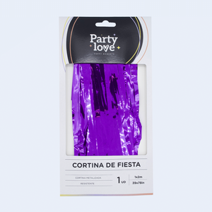 Tenda di Glitter Viola 1x2m in Alluminio Metallizzato per Decorazioni Festive di Ringraziamento, Ritorno a Scuola, San Valentino e Ramadan - Product Image 1