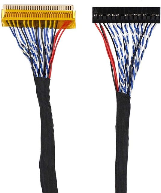 Factory Custom 40 Pin Lvds Cable 50 Pin Connector Lcd Lvds Screen Cable Cable Assembly