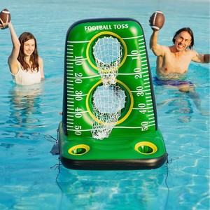 Football Toss Inflatable Floating Target Game 100x80cm PVC Pool Toy For Outdoor Water Fun - Product Image 1