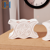 C & H Offre Spéciale 8oz bougeoirs en céramique personnalisé marque privée conçu vases votifs pour la fabrication de bougies pots vides mats