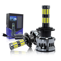 Ampoule de phare LED haute luminosité 20 faces, faisceau haut/bas H4, super lumineuse 6000lm 56W 12V, compatible universellement avec les phares LED de voiture