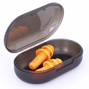 Promotional Portable Small Jewelry Box PP Plastic Earbuds Case Cover Box Storage Earplug Small Case Custom Case for Ear Plugs
