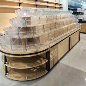 좋은 품질의 슈퍼마켓 투명 식품 박스 대용량 사탕 진열 박스 스낵 선반 플라스틱 박스 - Product Image 5