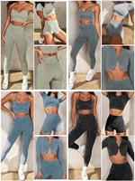 Beautyshow 5 pièces, tenues d'entraînement pour femmes, ensembles athlétiques, combinaisons de Sport, Yoga, Gym, Fitness, vêtements d'exercice, survêtement de Jogging
