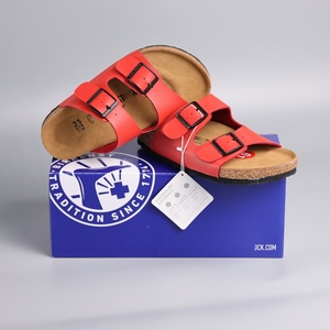Sandalias <span class=keywords><strong>Arizona</strong></span> de PVC y Cuero con Suela de Corcho, Venta al Por Mayor, Sandalias de Verano para Hombre y Mujer, Estilo Birkenstock, Sandalias de Gamuza, Directo de Fábrica - Product Image 1