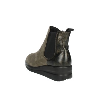Stivaletti autunno/inverno zeppa con tacco alto scarpe con plateau traspirante cotone crescente stampato modello occidentale IV220291 - Product Image 2