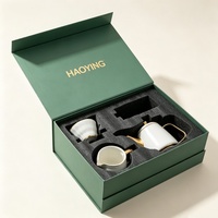 Boîte cadeau magnétique en gros, boîte de luxe noire personnalisée avec impression, emballage magnétique, boîte cadeau