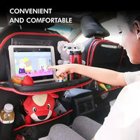 Sac de rangement pour siège de voiture fabriqué en usine, table à manger mobile, coussin anti-basculement multifonctionnel, porte-gobelet à eau pour jouets, trousse à outils