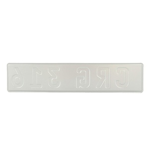 Placa de Matrícula de Seguridad de la República Democrática del Congo, Último Modelo, Placa de Aluminio Reflectante en Blanco con Código QR de Holograma Láser, Fábrica OEM - Product Image 4