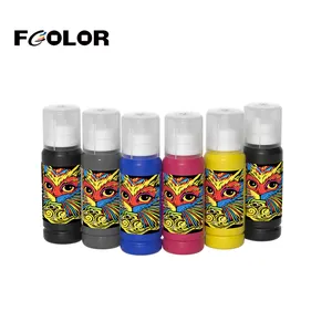 FCOLOR 70ML Digital Printing Ink Sublimation Coating For Epson L8168 Workforce Printer Printing Cotton Fabric Coating