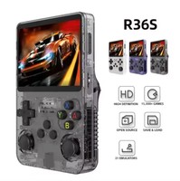 Console de jeu rétro portable R36S, écran 3,5 pouces, système d'émulation préinstallé, lecteur de jeux portable, cadeau pour enfants