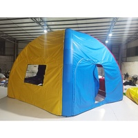 Carpa Inflable Profesional Coody Air Tent Forenia, Impermeable, con Ventanas, para Acampar al Aire Libre, Portátil para Familias