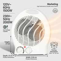 KONWIN Chauffage soufflant portable en céramique à bas prix Chauffage électrique Mini Space Household Winter