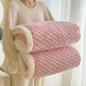 Custom Soft Solid Fluffy Plush Fur Velvet Blanket <strong>Throw</strong> Cozy Thicken Warm Flannel Fleece Blanket <strong>for</strong> Winter Double <strong>Bed</strong> <strong>King</strong> <strong>Size</strong> - Product Image 5
