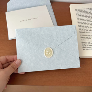 Enveloppes estampées Morandi Color Series de style occidental en feuille d'or-pour cartes d'étudiant et invitations de mariage - Product Image 1