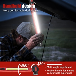 Lampe de travail LED rechargeable par USB avec clip et base magnétique, éclairage portable pour atelier, lumière froide blanche, bureau, 5000K, lumière du jour, 120lm/W, IP20 - Product Image 3