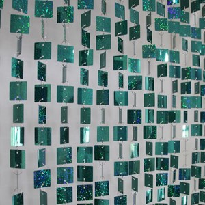 Decorazione della fase della festa di nozze fornisce la <span class=keywords><strong>sala</strong></span> dell'hotel pendenti pendenti in plastica <span class=keywords><strong>tende</strong></span> di paillettes Laser - Product Image 2