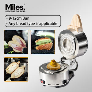 Macchina per Panini Gelato in Acciaio Inox 220V, Pressa Commerciale per Pane e Brioche, Marca MILES - Product Image 1