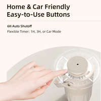 Diffuseur de parfum portable élégant pour voiture, enveloppé de cuir, diffuseur de parfum sans eau, machine à parfum pour voiture
