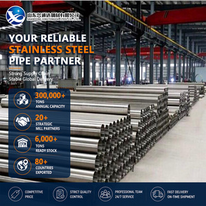 Beveling 316L 316Ti Polished Hot Rolled 33.4mm 5.0mm Welding EN 10216-5 Stainless Steel Tube for Food and Beverage - Product Image 1