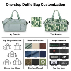 Sac de voyage OEM avec compartiment étanche pour chaussures, poches multiples, sangle réglable, grande capacité, idéal pour le week-end et <span class=keywords><strong>la</strong></span> salle de sport - Product Image 2