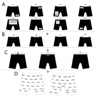Sous-vêtements pour hommes personnalisés avec logo d'usine, logo personnalisé, respirants, confortables, entrejambe tricoté, 100% coton, boxers et shorts