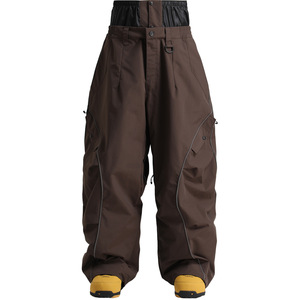 Pantalons de snowboard pour hommes et femmes avec bande réfléchissante, super baggy, imperméables 20000 mm, respirants, pantalons cargo pour le ski et la neige - Product Image 6