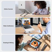 UGREEN Support d'ordinateur portable, support réglable pour ordinateur portable avec évent, support ergonomique pliable pour ordinateur portable