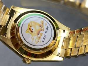 Reloj Mecánico Automático de Alta Calidad, Esfera de 40 mm, Acero 904L, Movimiento 2836, Reloj de Oro con Diamantes Moissanite - Product Image 4