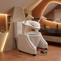 Siège de toilette électrique pour usage domestique, chaise de toilette à levage assisté pour adultes handicapés, installation facile, équipement de sécurité pour la salle de bain