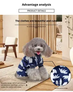 Pijamas para Perros Fishprincess, Personalizadas, Sólidas, Clásicas, para Todas las Temporadas, Cómodas, Suaves, de Diseño de Lujo, Ropa para Mascotas de Poliéster - Product Image 2