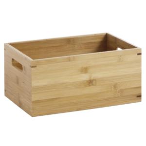 <strong>Bamboo</strong> <strong>Storage</strong> <strong>Box</strong> 30x20x14cm With Handles For Organizing - Product Image 1