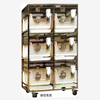 Cages d'élevage pour lapins en acier inoxydable de laboratoire avec étagère et biberon à vendre