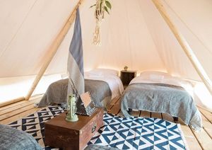 Tenda Prefabbricata con Bagno per Glamping, Hotel, Soggiorni Unici, Isolamento Termico, Riscaldamento e Raffreddamento, <span class=keywords><strong>Pronta</strong></span> per <span class=keywords><strong>Consegna</strong></span> Rapida - Product Image 4