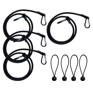 Cordons élastiques en latex de caoutchouc durable de 8mm avec crochets mousquetons de verrouillage - Product Image 6