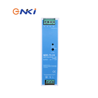 Alimentation électrique sur rail industriel NDR-75-24 24V 3.2A 75W à double sortie, boîtier en aluminium, alimentation à découpage sur rail DIN, entrée 85V-264V, CE