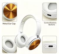Headset Nirkabel Lipat Over-Ear dengan Layar Digital, Ultra Nyaman, Suara Stereo Kaya untuk Gaming, Penerbangan, Rapat, Obrolan, MOQ Rendah