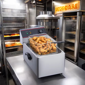 Large Capacity Commercial Electric Single-Tank Stainless Steel Deep Fryer Street <strong>Vending</strong> Serving <strong>French</strong> <strong>Fries</strong> Snack <strong>Machine</strong> - Product Image 6