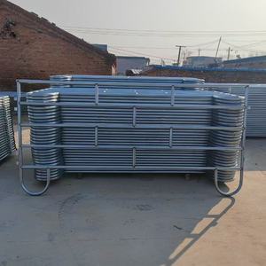 Palier de porte de compteur d'alimentation de taureaux <span class=keywords><strong>en</strong></span> <span class=keywords><strong>acier</strong></span> doux <span class=keywords><strong>galvanisé</strong></span> à chaud soudé <span class=keywords><strong>en</strong></span> continu 1m * 2.8m sans panneau Rail de bétail hauteur de 4ft - Product Image 5