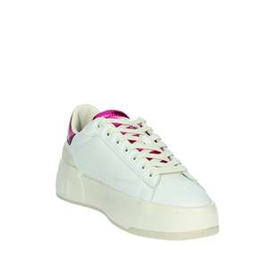 Sneakers da Donna DFSH321094 Bianche e Fucsia, Stile Platform con Suola Piatta - Product Image 5