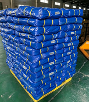 Bâche en PE durable 20x20 anti-UV en rouleau pour camions et travaux de construction