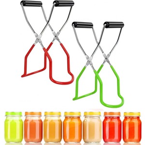 Pince de levage pour bocaux en acier inoxydable avec poignée antidérapante, résistante à la chaleur, pour bouteilles en verre, outil de cuisine - Product Image 5